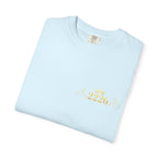 2226 Minimalist Chest Logo Tee — Subtle Gold Graphic T-Shirt