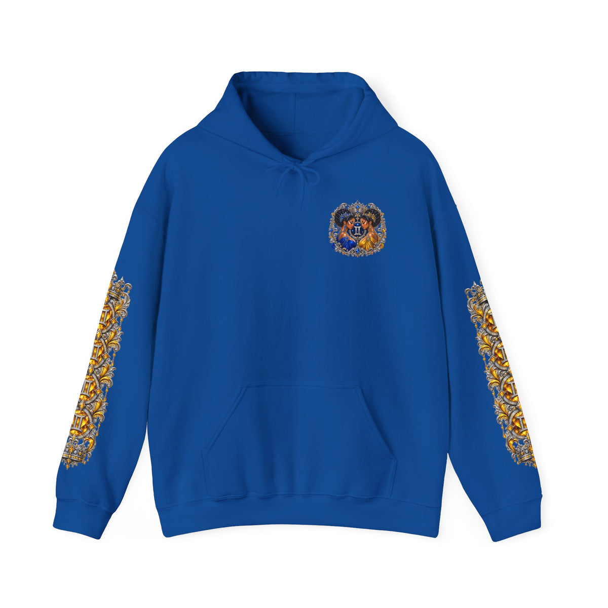 Gemini Zodiac Hoodie — Ornate Twin Constellation Sweatshirt