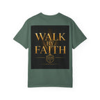 Not By Sight / Walk By Faith T‑Shirt — Christian Faith Graphic Tee