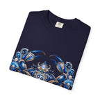 Cancer Zodiac T-Shirt — Blue Crab Astrology Tee (Intuitive, Loyal, Nurturing)