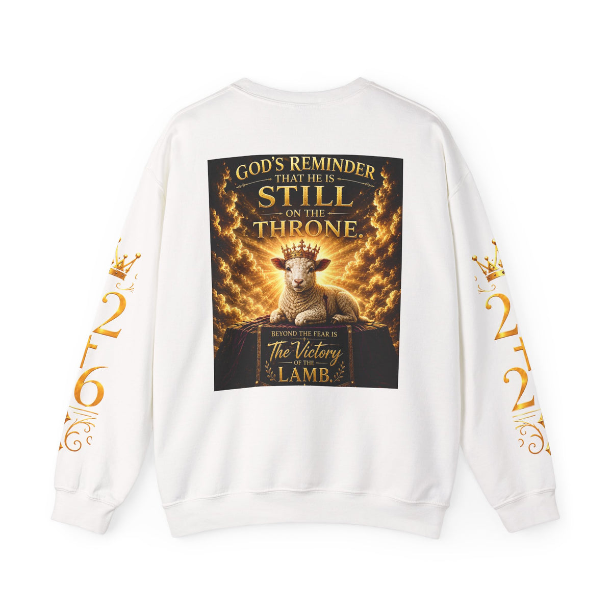Revelation Spooktacular Sweatshirt — "God’s Reminder: He Is Still on the Throne" Crewneck