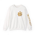 Built Right Crewneck Sweatshirt — "Built Right: Beautiful, Brave, Brilliant" Gold Graphic
