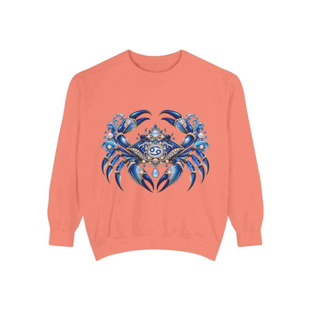 Cancer Zodiac Sweatshirt — Blue Crab Astrology Crewneck