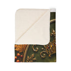 Regal Autumn Crest Sherpa Blanket