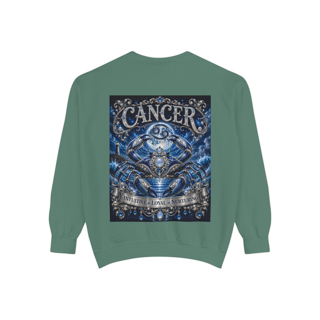 Cancer Zodiac Sweatshirt — Blue Crab Astrology Crewneck