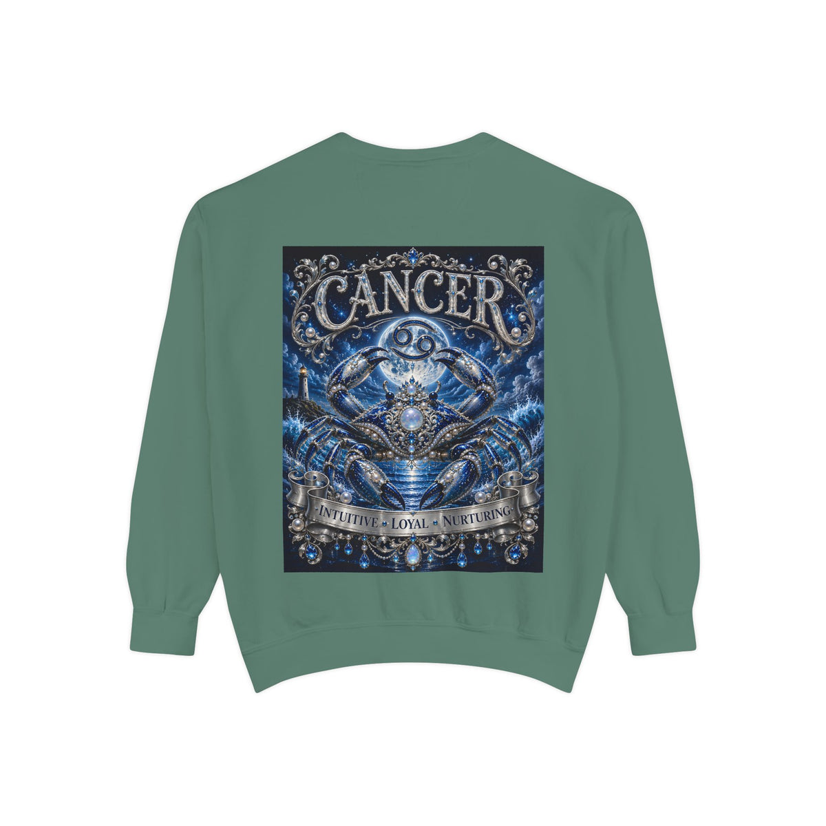 Cancer Zodiac Sweatshirt — Blue Crab Astrology Crewneck
