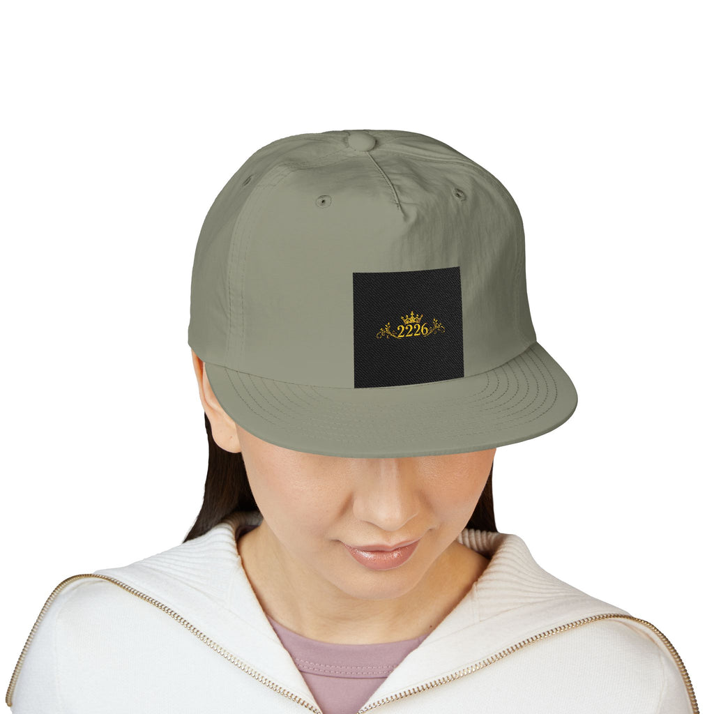 Surf Cap - Minimal Gold Wave Embroidered Patch Hat