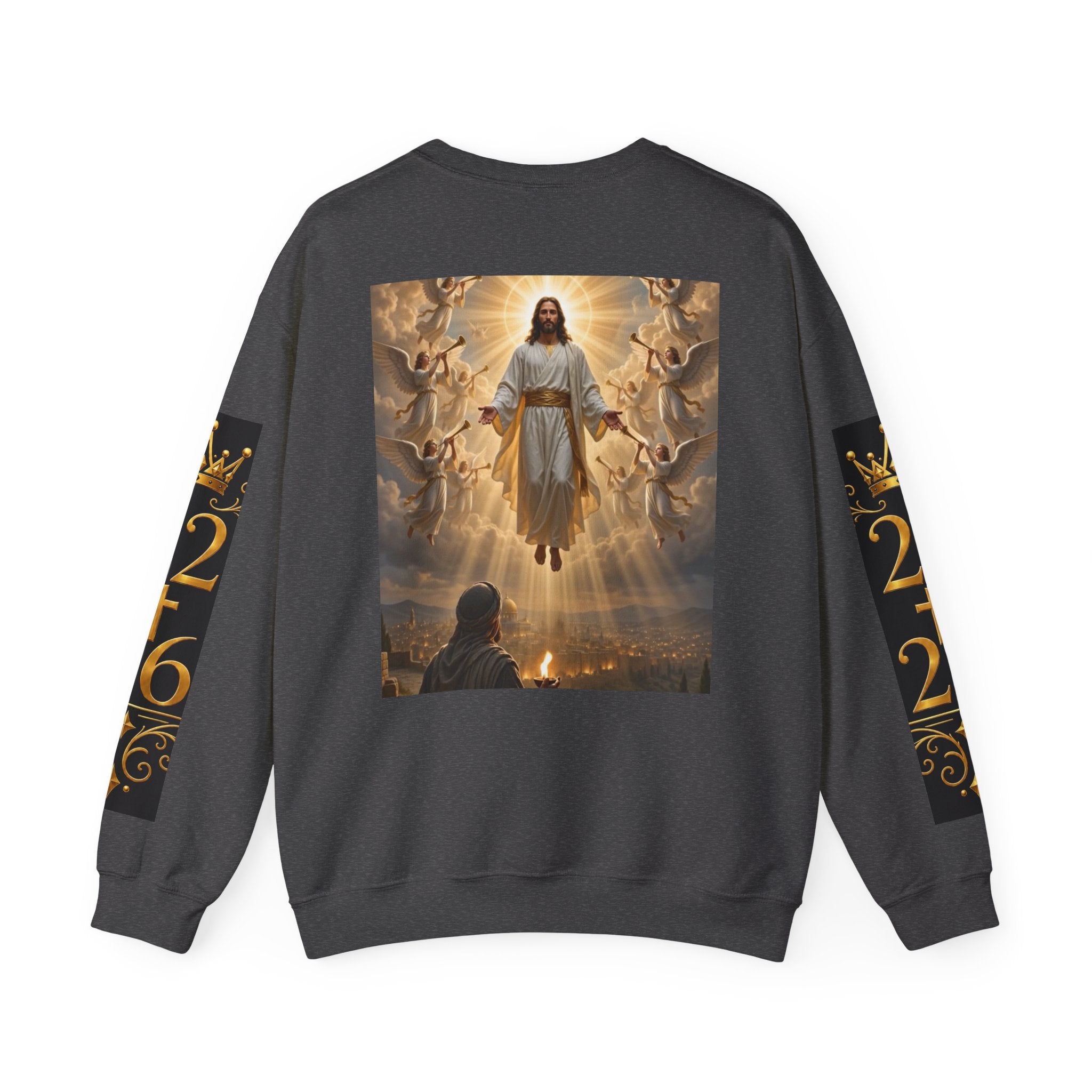 Revelation Chapter 1 Crewneck Sweatshirt — Christian Jesus Second Coming Design