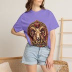 Aries Ram Zodiac T-Shirt — Bold Gold Astrology Tee