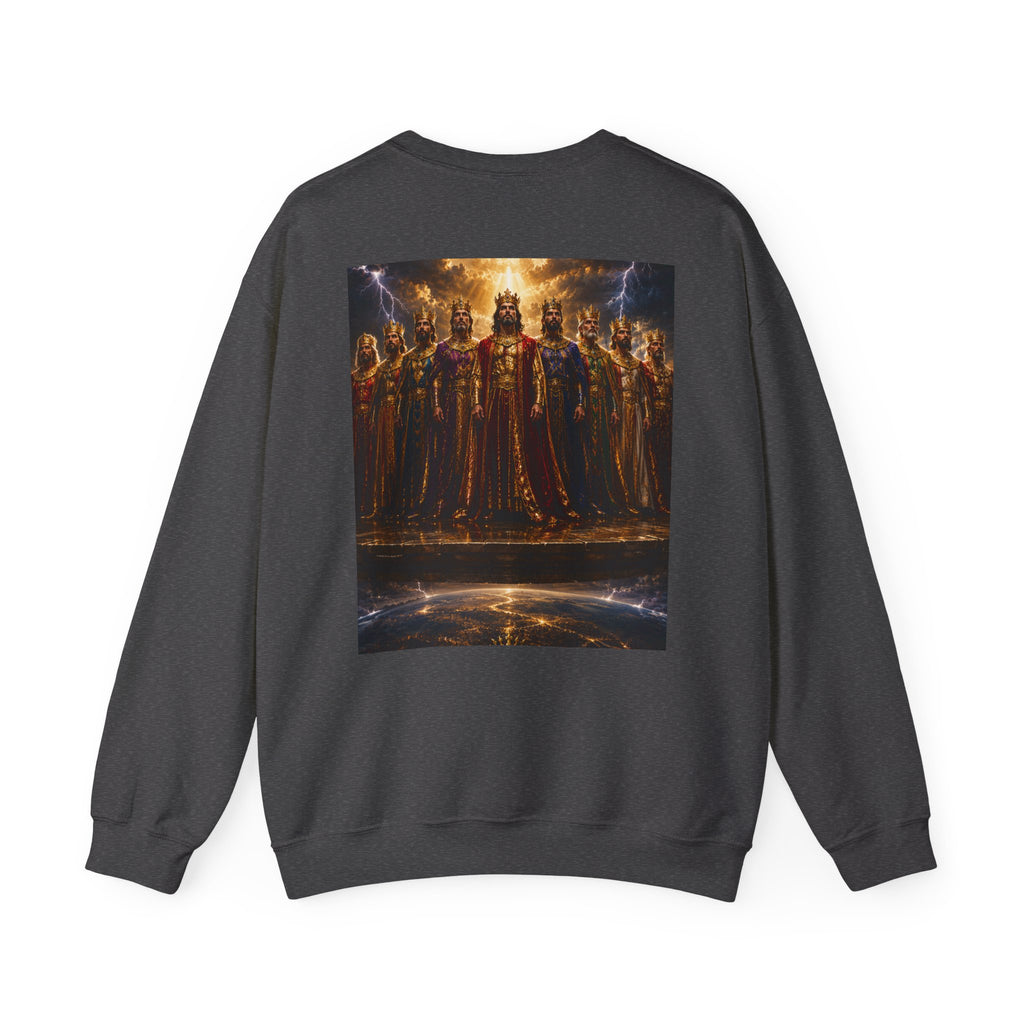 Royal Thrones Crewneck Sweatshirt — "Kings" Graphic Back Print