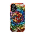 Colorful Swirl Tough Phone Case — Vibrant Abstract Protective Cover