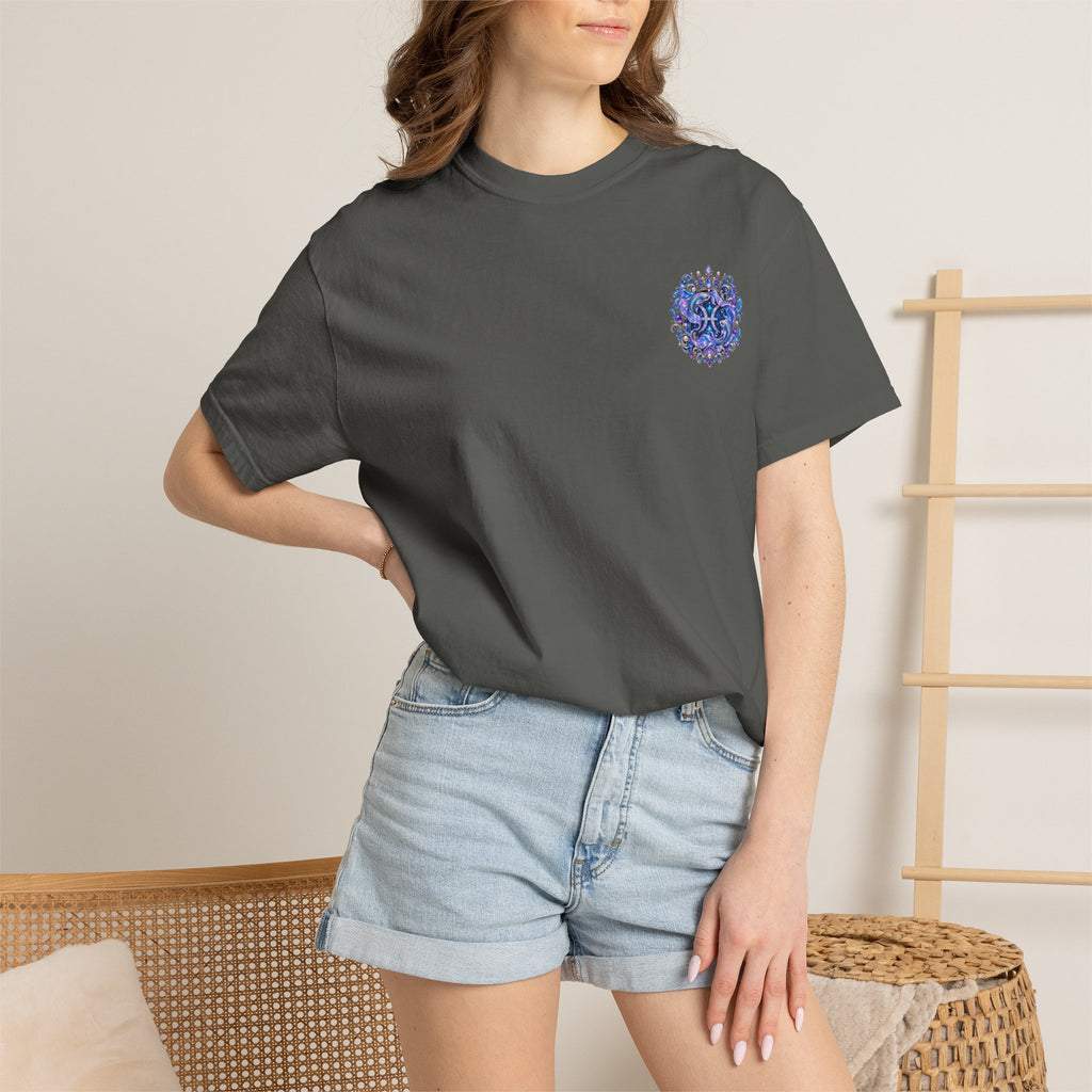 Pisces Mermaid T-Shirt — Zodiac Astrology Tee (Compassionate • Intuitive • Dreamy)