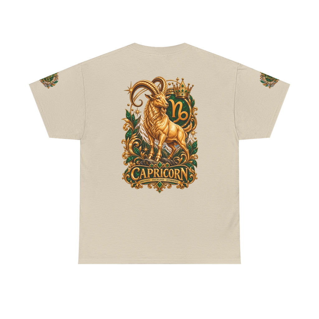 Capricorn Zodiac T-Shirt — Golden Goat Astrology Tee