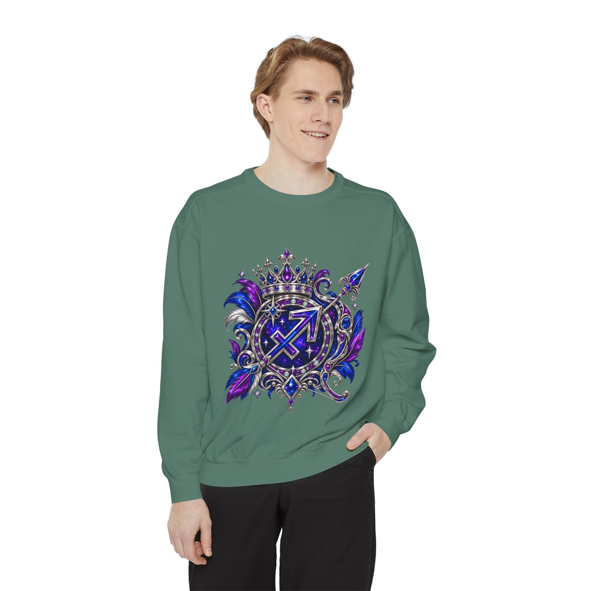 Sagittarius Zodiac Sweatshirt — Celestial Archer Graphic Pullover