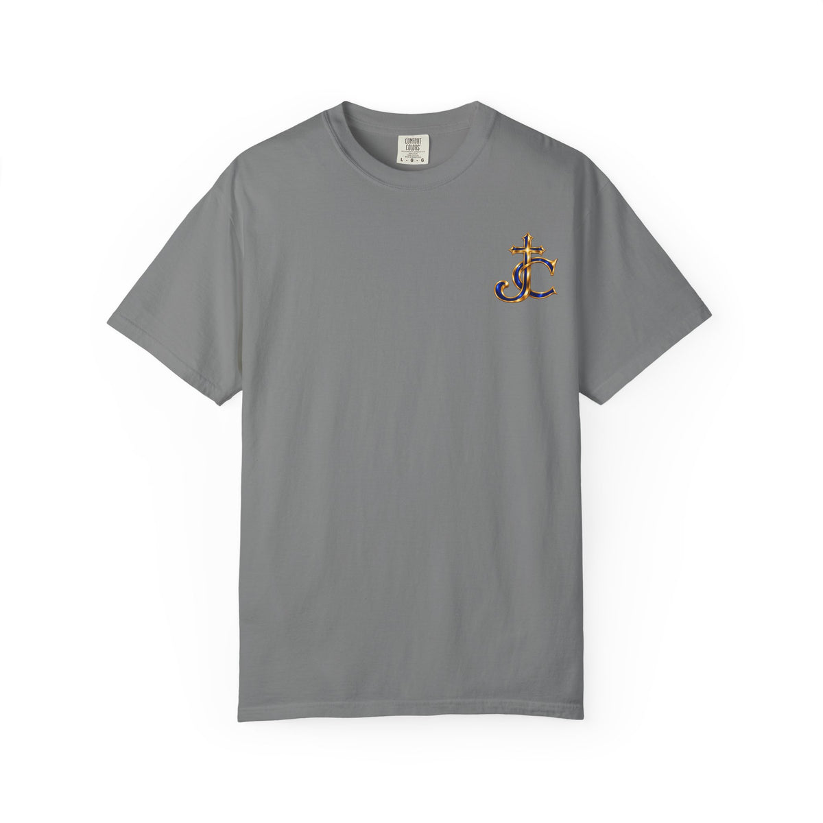 JC & Cross Kingdom Living Lion T-Shirt — Christian Faith Crown Graphic Tee