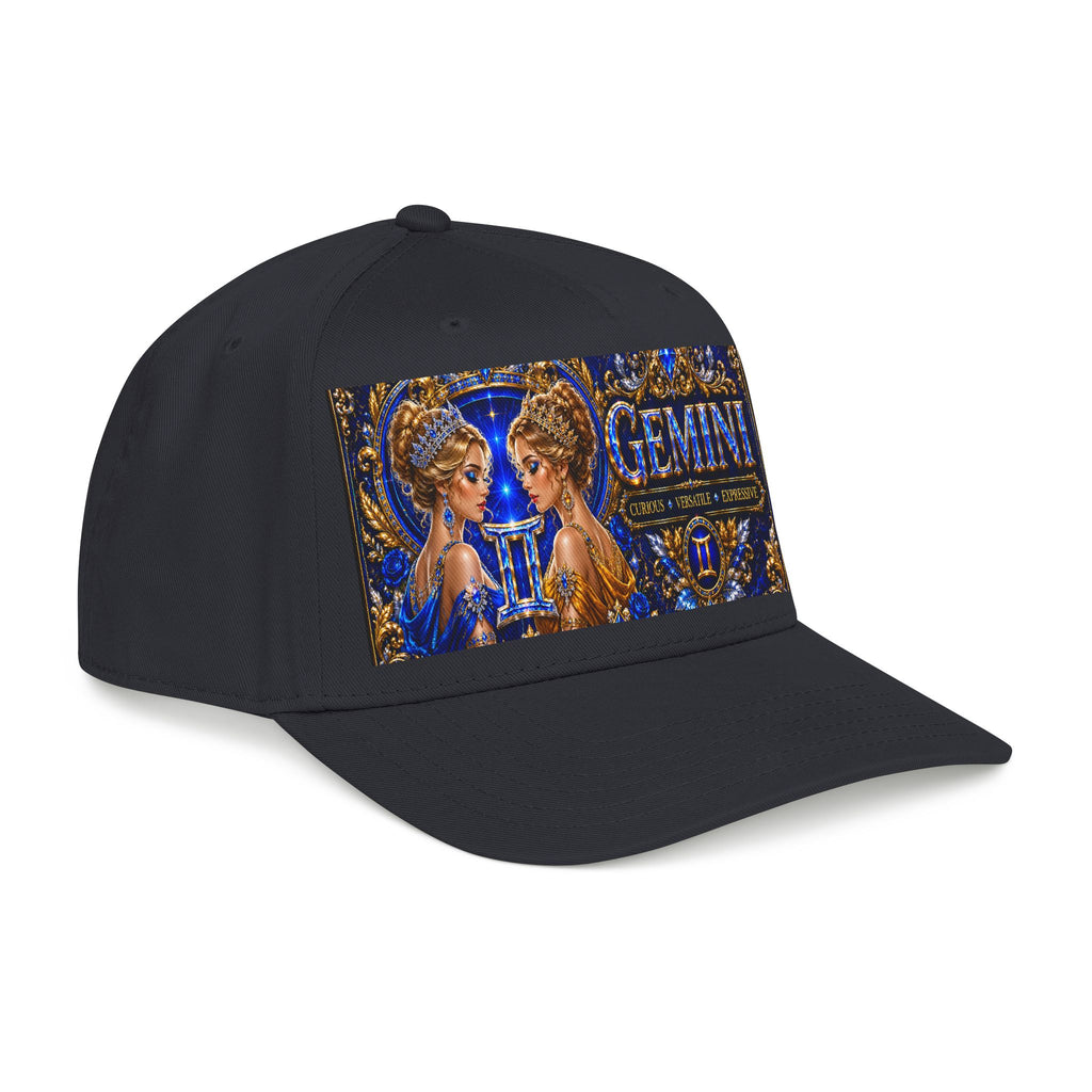 Gemini Zodiac Baseball Cap — Astrology Twins Embroidered Mid Profile Hat