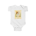 Baby Bodysuit - "God Is With Me" Cute Religious Lion Nursery Onesie