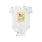 Baby Bodysuit - "God Is With Me" Cute Religious Lion Nursery Onesie