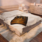 Velveteen Plush Blanket — "Speak Life: Joy Hope Healing, God's Promises" Inspirational Throw
