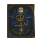 Velveteen Plush Blanket — Regal Crown "2226" Throw with Moonlit Faith • Hope • Healing Design