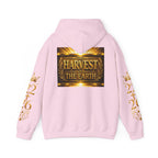 Harvest of the Earth Hoodie — Gold Crest Back Print with 2•26 Sleeve Design