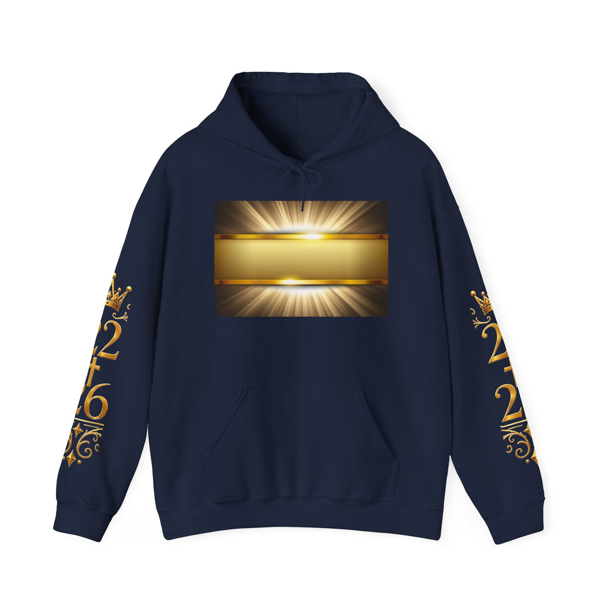 Harvest of the Earth Hoodie — Gold Crest Back Print with 2•26 Sleeve Design