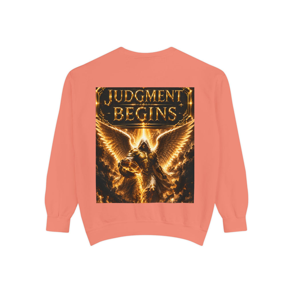 Revelation Chapter 16 Sweatshirt — "Judgment Begins" Apocalyptic Graphic
