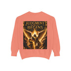 Revelation Chapter 16 Sweatshirt — "Judgment Begins" Apocalyptic Graphic
