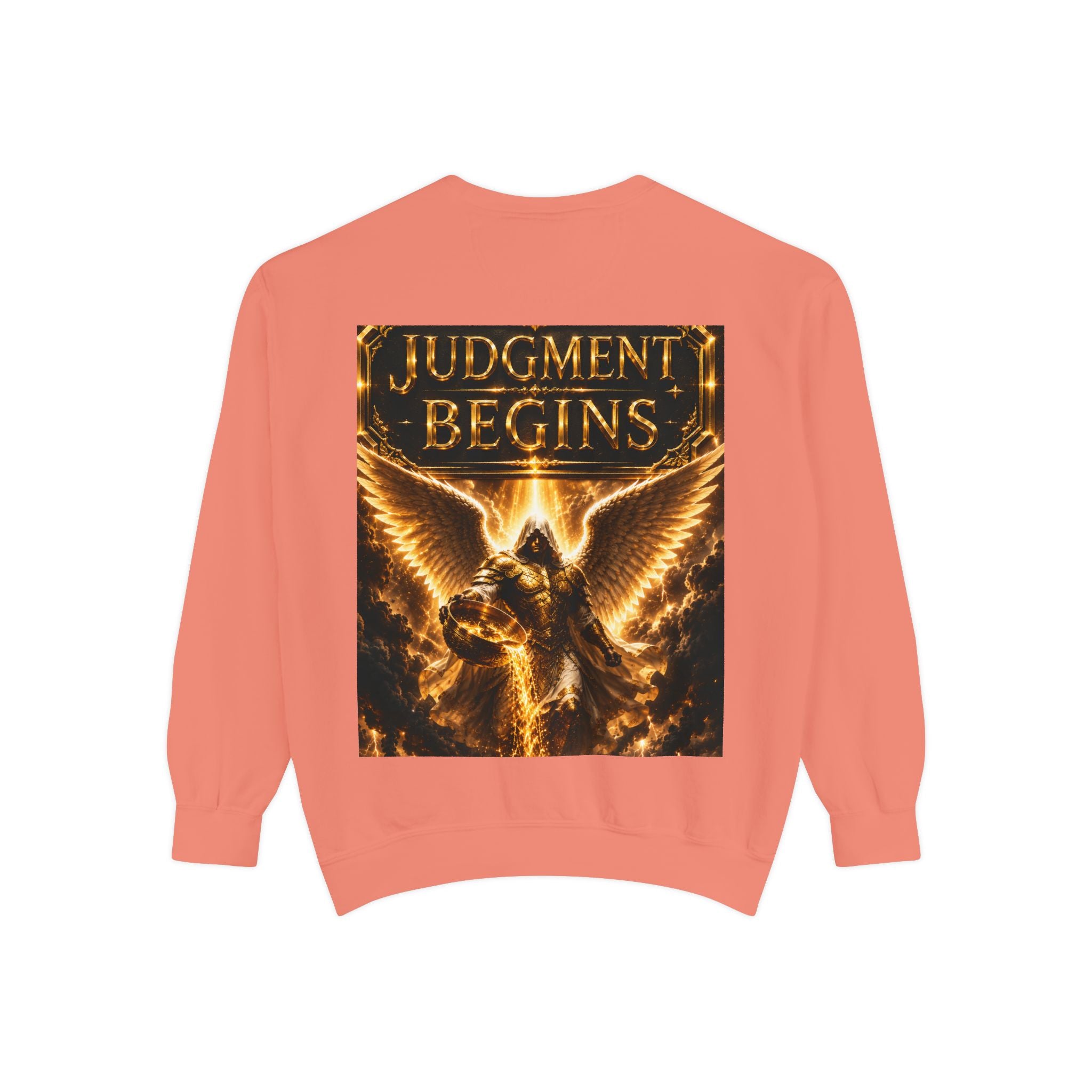 Revelation Chapter 16 Sweatshirt — "Judgment Begins" Apocalyptic Graphic