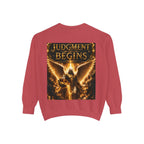 Revelation Chapter 16 Sweatshirt — "Judgment Begins" Apocalyptic Graphic