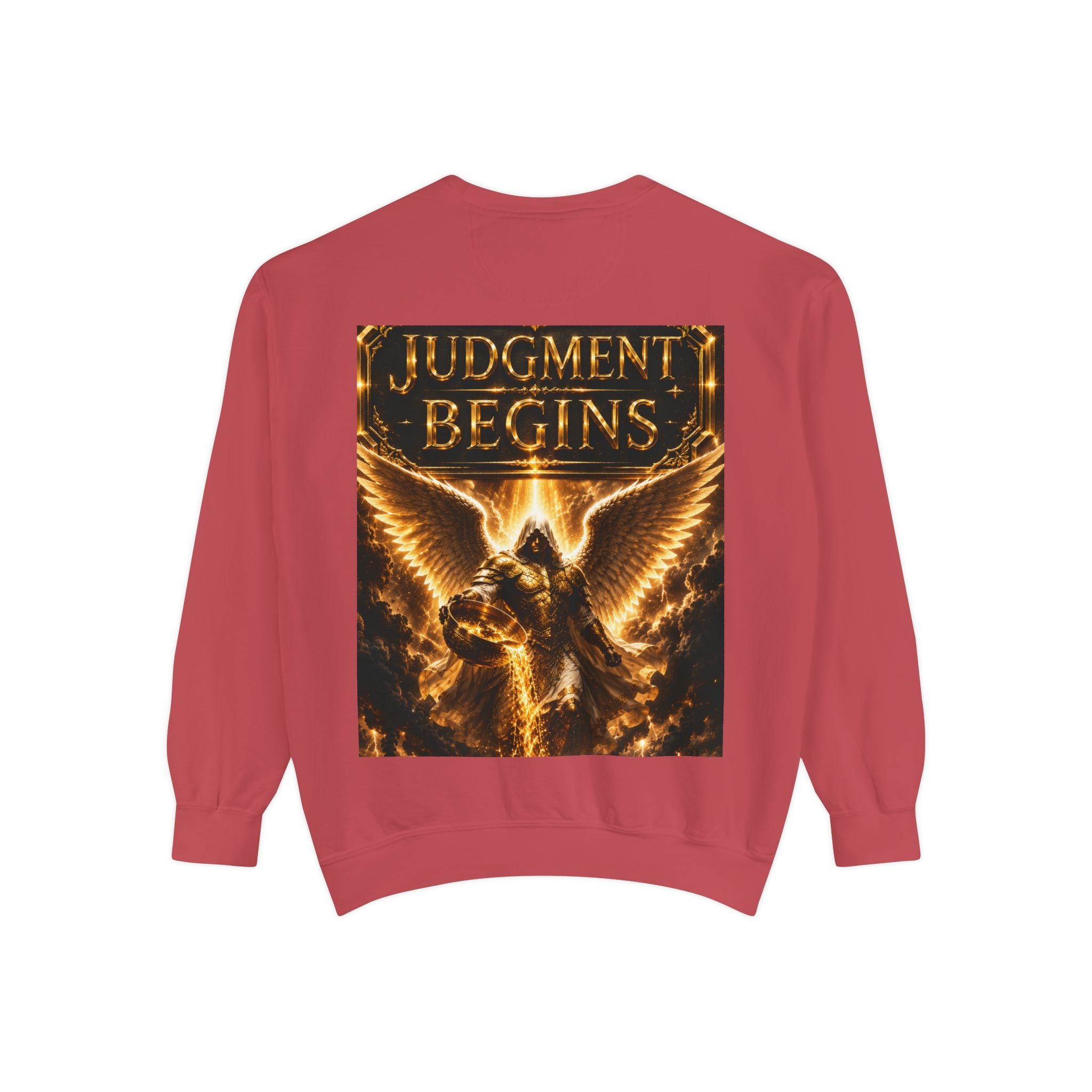 Revelation Chapter 16 Sweatshirt — "Judgment Begins" Apocalyptic Graphic