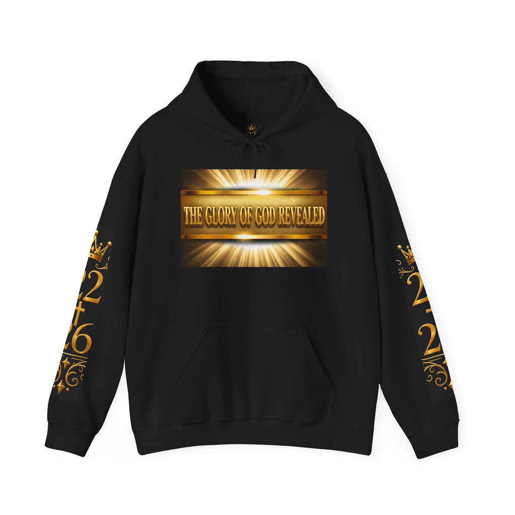 Religious Hoodie - "The Lamb on Mount Zion" Gold Graphic Sweatshirt