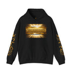 Religious Hoodie - "The Lamb on Mount Zion" Gold Graphic Sweatshirt