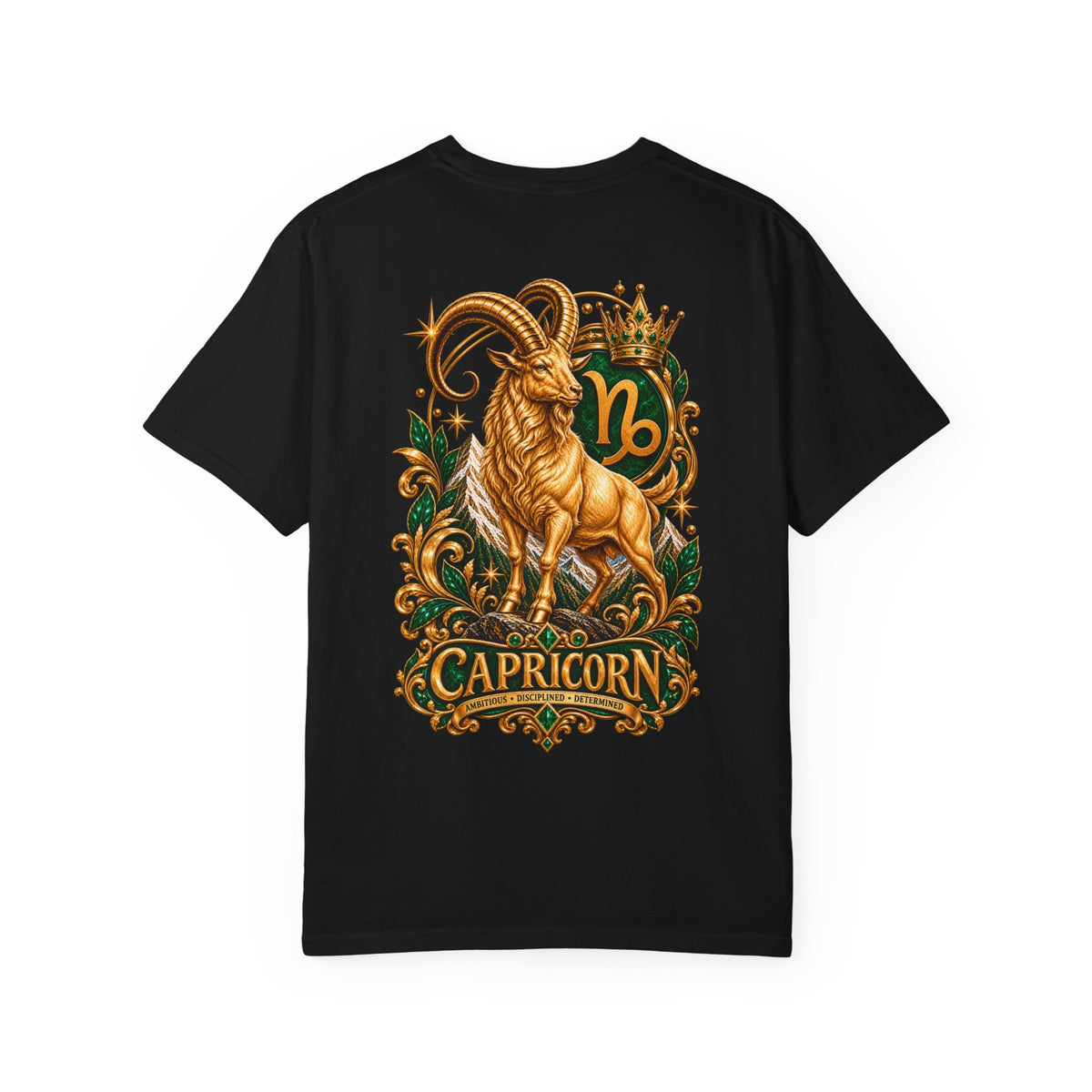 Capricorn Zodiac T-Shirt — Golden Goat Astrology Tee