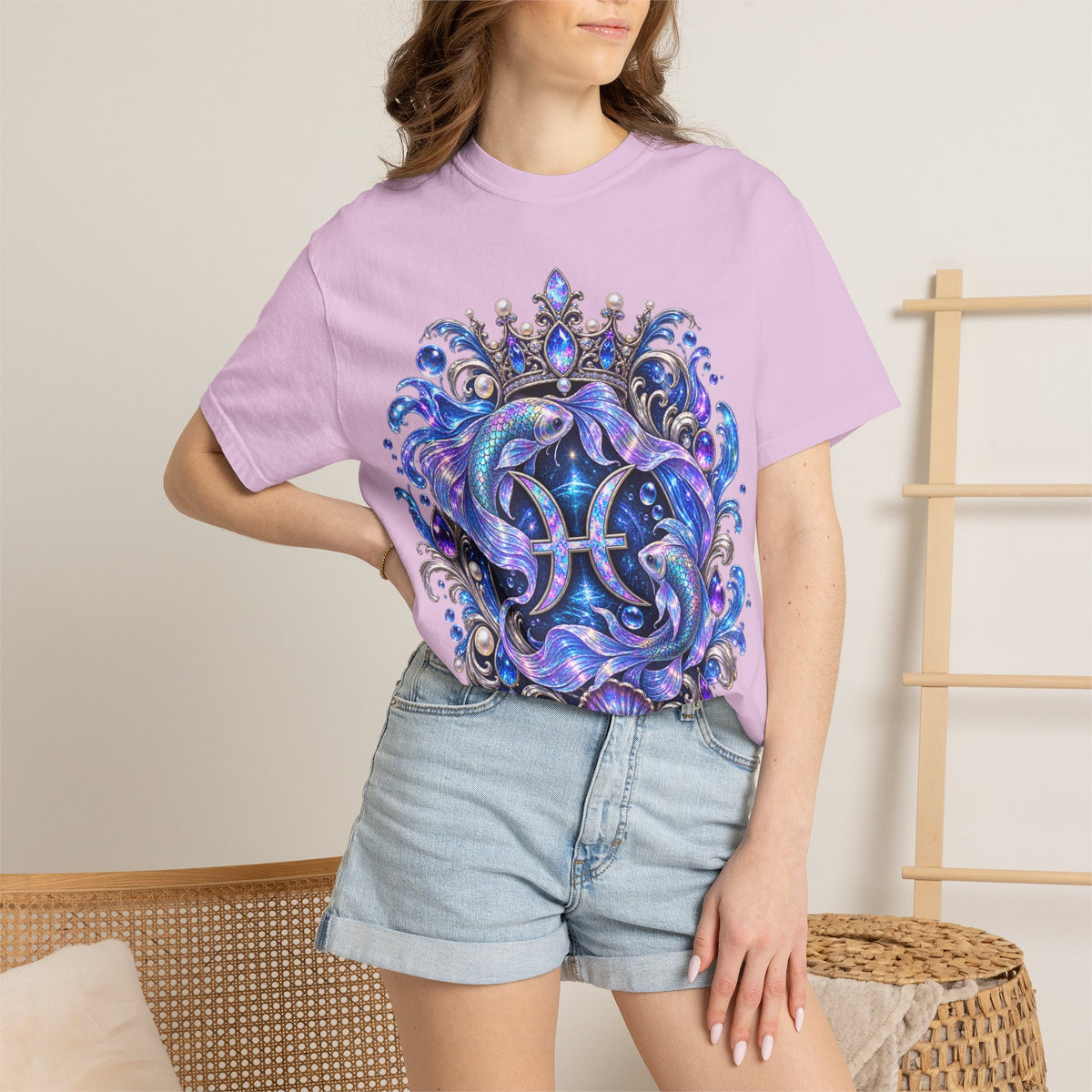 Pisces Mermaid T-Shirt — Zodiac Astrological Tee