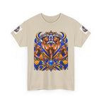 Gemini Zodiac Tee — Bold Royal Twin Astrology T‑Shirt