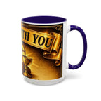 Inspirational Communion Mug — "God Is With You" Christian Coffee Cup