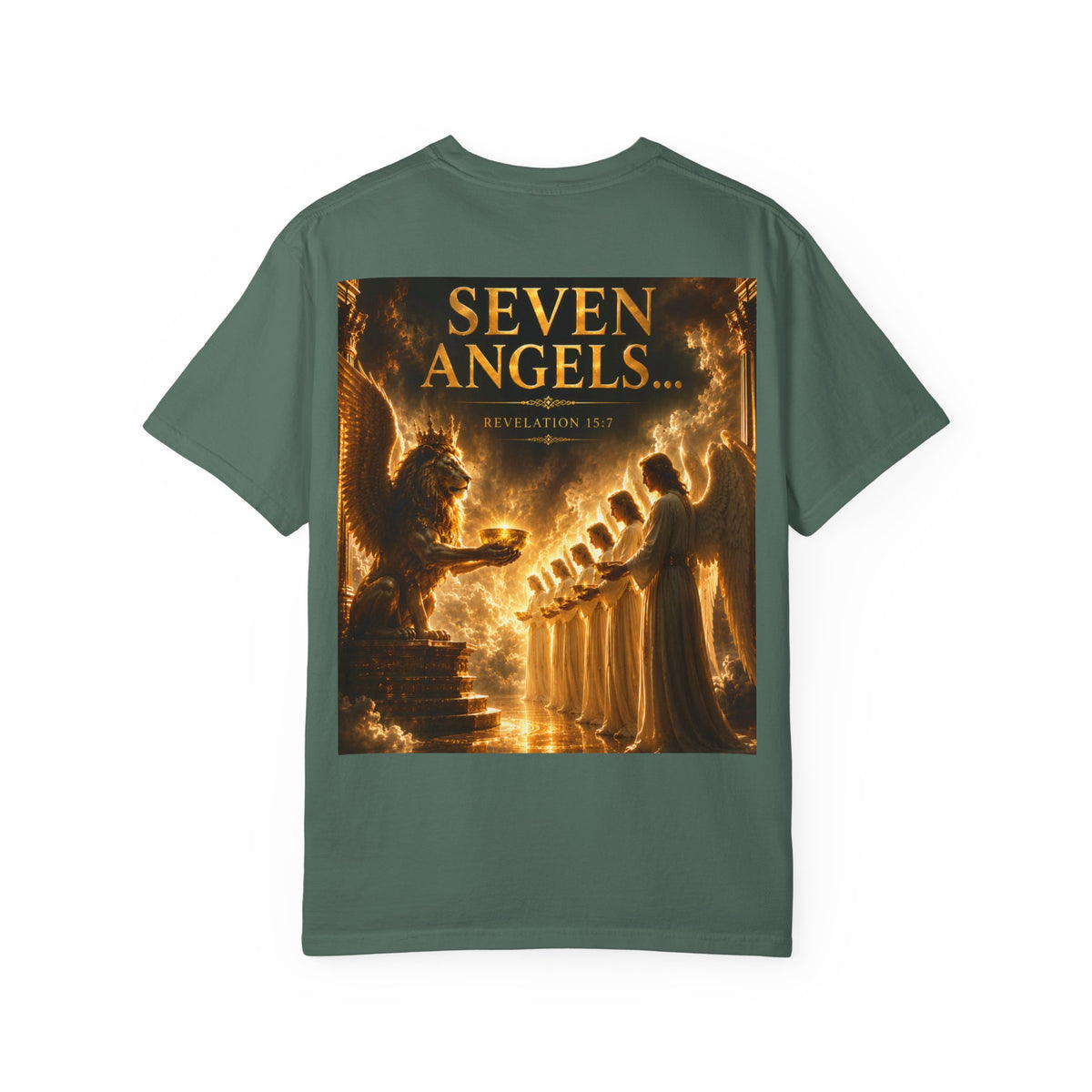 Seven Angels Graphic T-Shirt — "The Seven Angels" Religious Illustration Tee