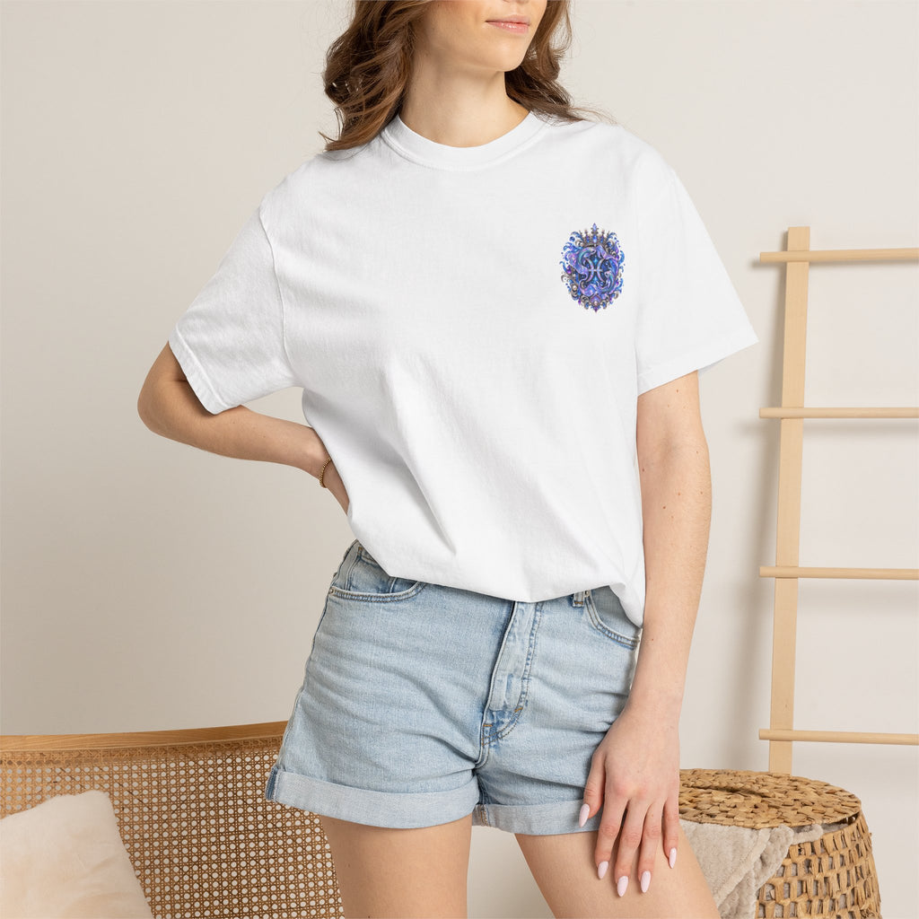 Pisces Shark T-Shirt — Zodiac Ocean Graphic Tee