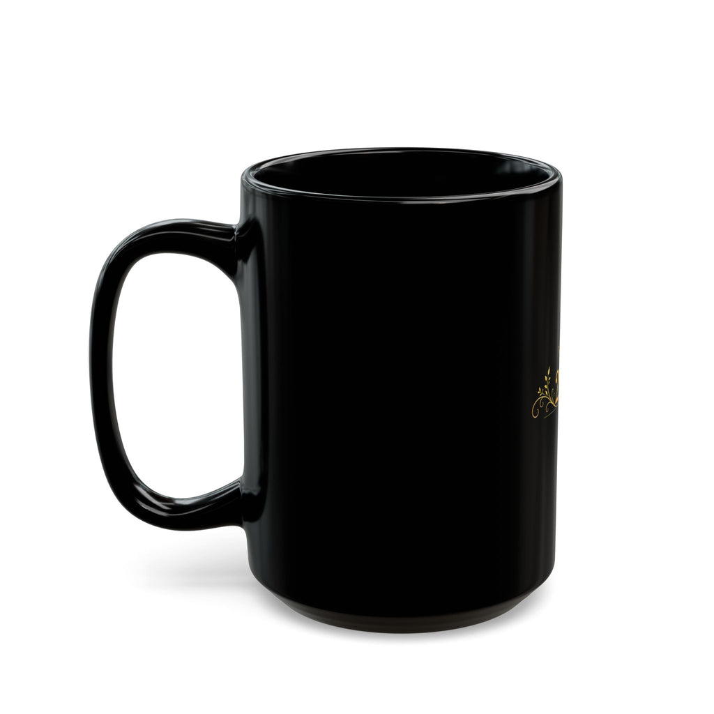 Royal 2226 Black Coffee Mug — Gold Crown Accent (11oz & 15oz)