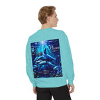 Pisces Zodiac Sweatshirt — Cosmic Blue Pisces Shark Astrological Crewneck