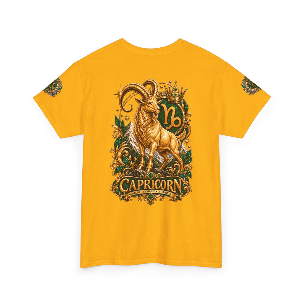 Capricorn Zodiac T-Shirt — Golden Goat Astrology Tee