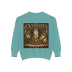 Virgo Zodiac Sweatshirt — Virgo Goddess & Owl Astrology Crewneck