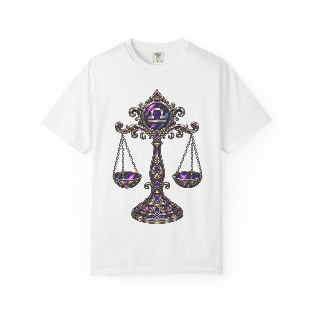 Libra Zodiac Scales T-Shirt — Astrological Balance Graphic Tee