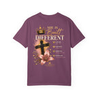 Built Right T-Shirt — Christian Faith Floral Cross Tee (She Is Built Different)
