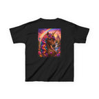 Kids Brown Unicorn Tee — Rainbow Fantasy Magical Horse Shirt