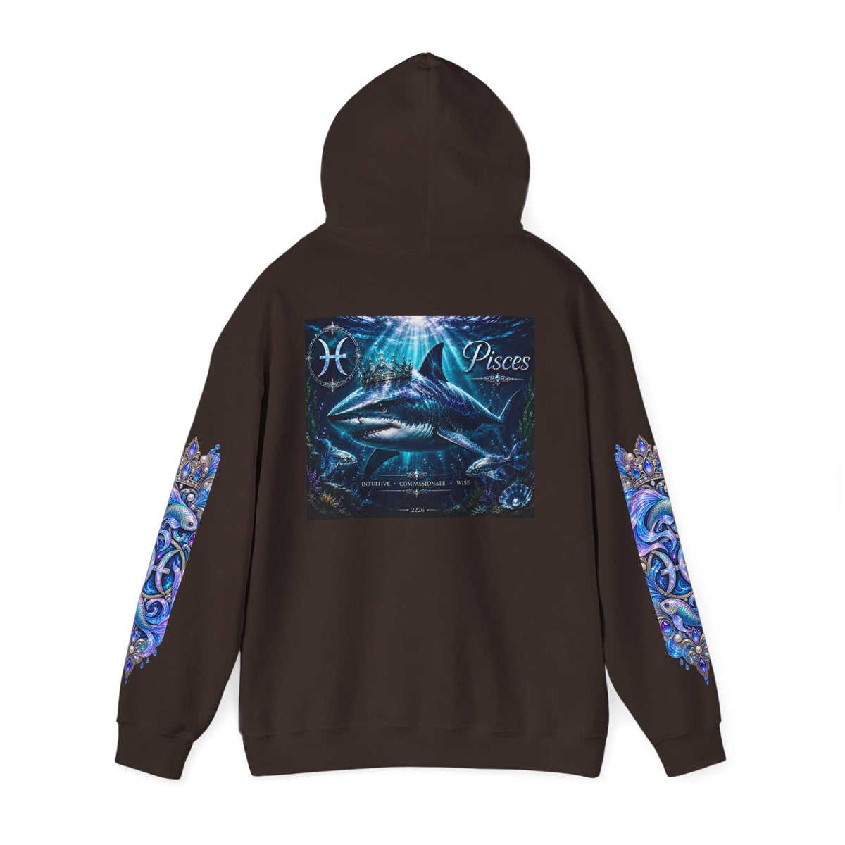 Pisces Hoodie - Astrological Pisces Fish Zodiac Graphic Sweatshirt
