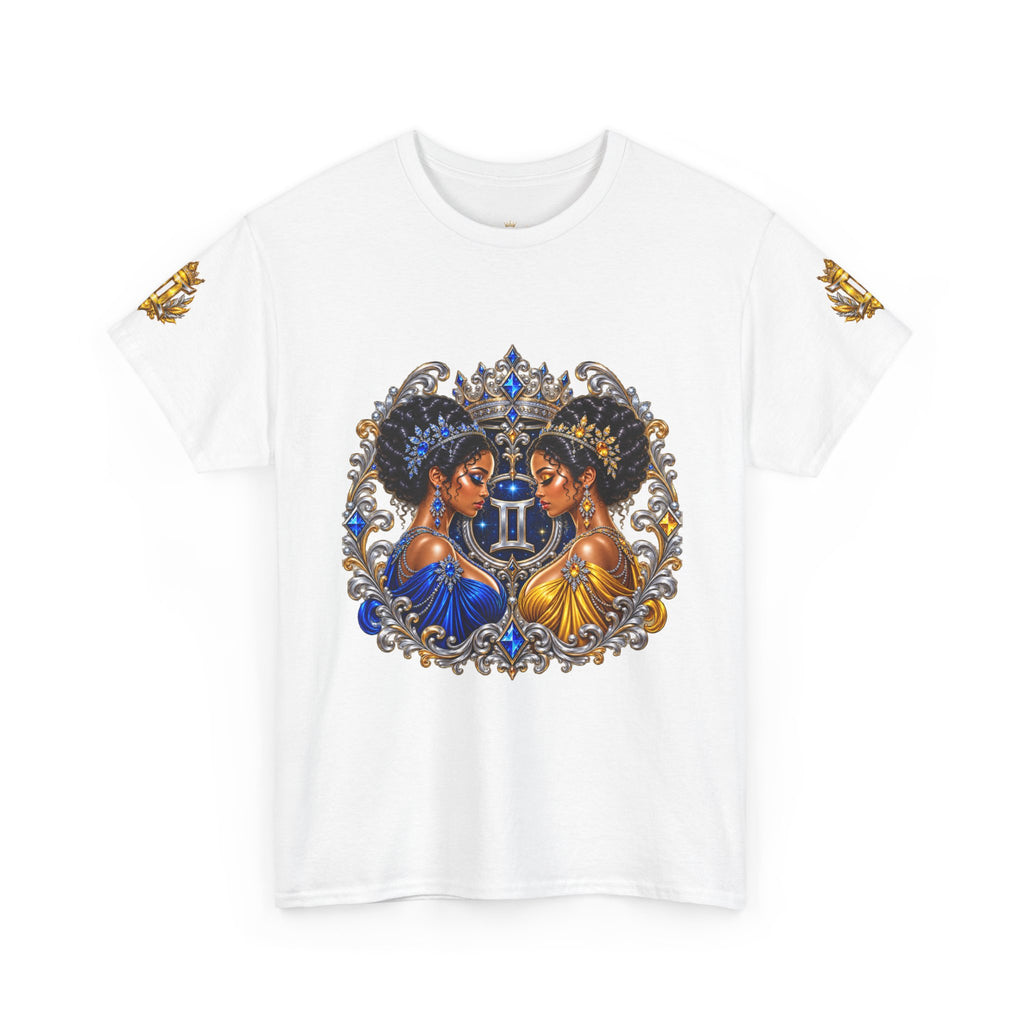 Gemini Zodiac T‑Shirt — Twin Goddesses Astrology Tee