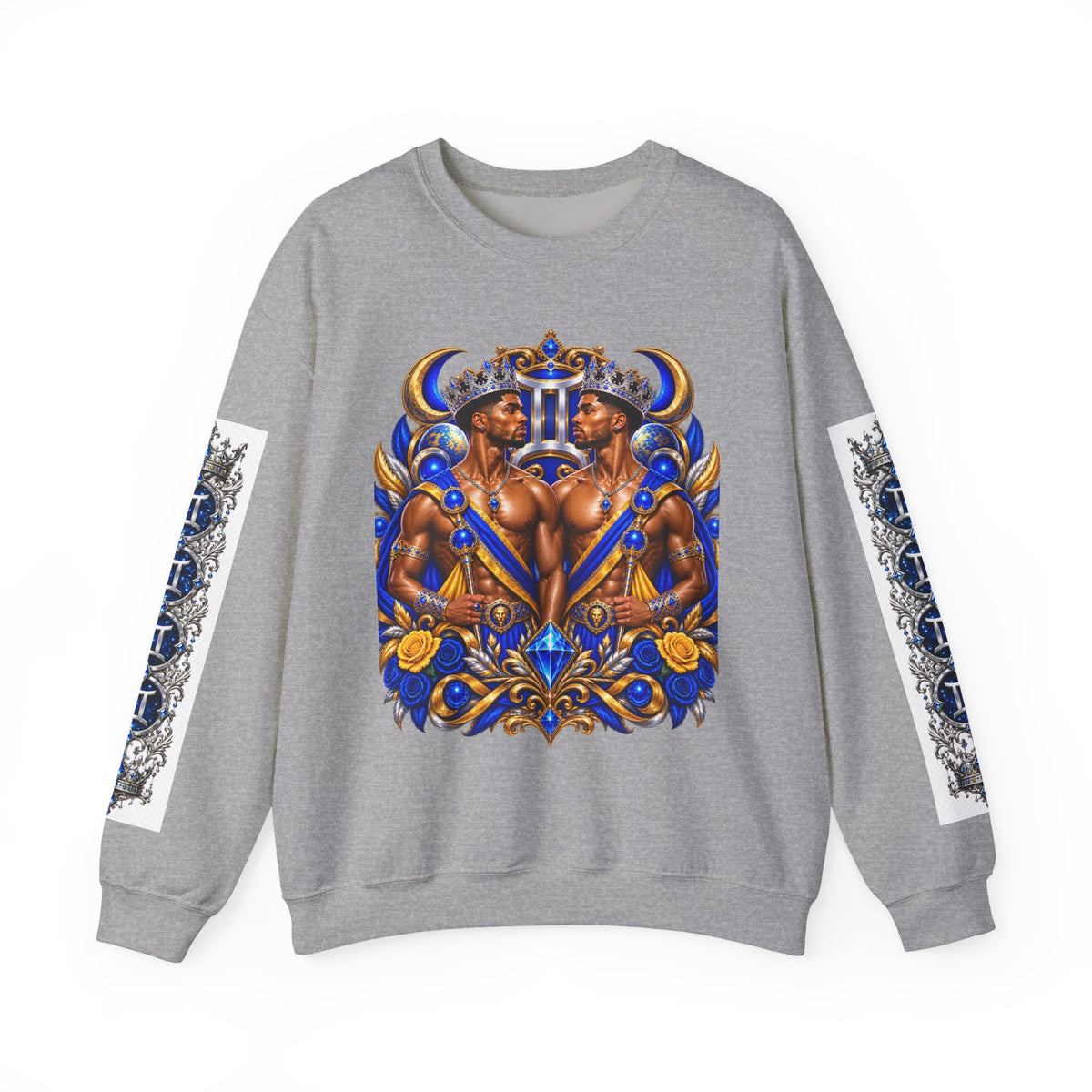 Gemini Zodiac Sweatshirt — Twin Princes Astrological Crewneck