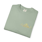 2226 Minimalist Chest Logo Tee — Subtle Gold Graphic T-Shirt